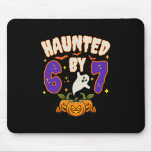 Halloween Haunted 67 Number 67 Six Seven Meme Funn Mouse Mat