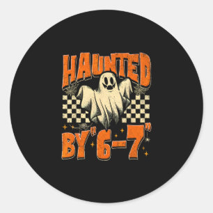 Halloween Haunted 67 Six Seven Meme 1 (10)  Classic Round Sticker