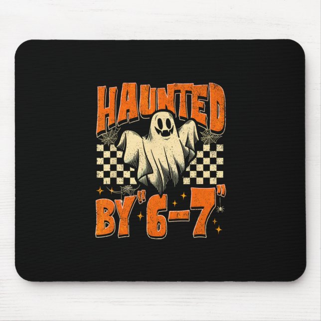 Halloween Haunted 67 Six Seven Meme 1 (10)  Mouse Mat (Front)
