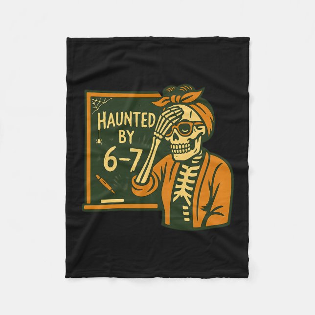 Halloween Haunted 67 Six Seven Meme 1 (14)  Fleece Blanket (Front)