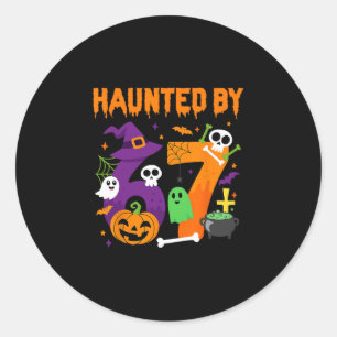 Halloween Haunted 67 Six Seven Meme 1 (17)  Classic Round Sticker