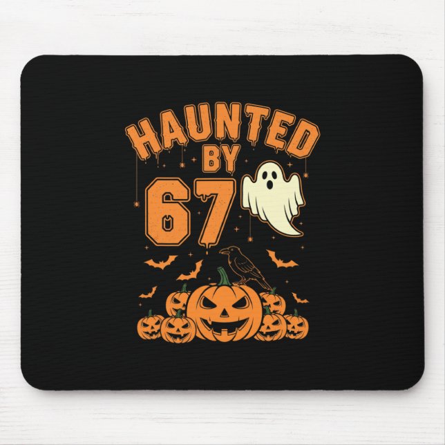 Halloween Haunted 67 Six Seven Meme 1 (21)  Mouse Mat (Front)