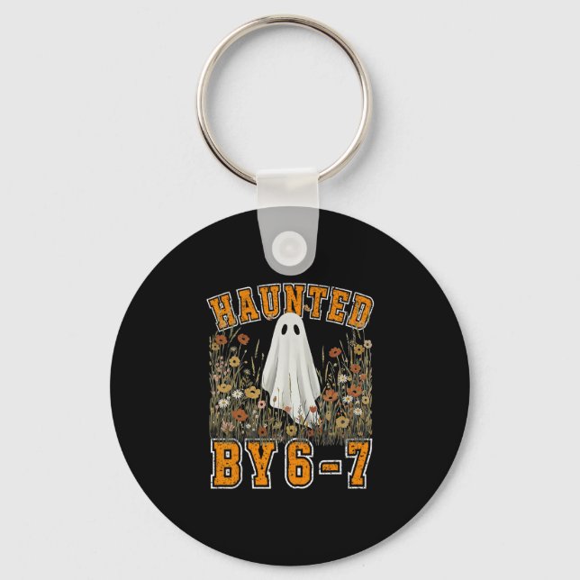 Halloween Haunted 67 Six Seven Meme 1 (26)  Key Ring (Front)