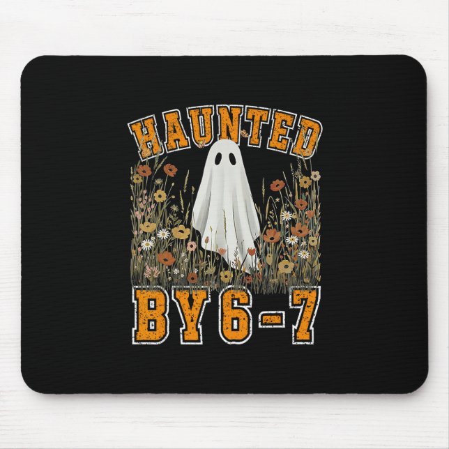 Halloween Haunted 67 Six Seven Meme 1 (26)  Mouse Mat (Front)