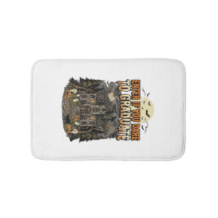 Halloween Haunted Academy Night Bath Mat