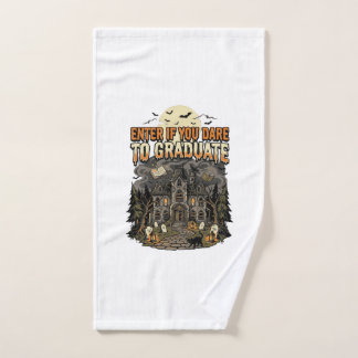 Halloween Haunted Academy Night Hand Towel