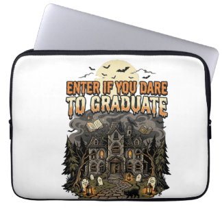Halloween Haunted Academy Night Laptop Sleeve