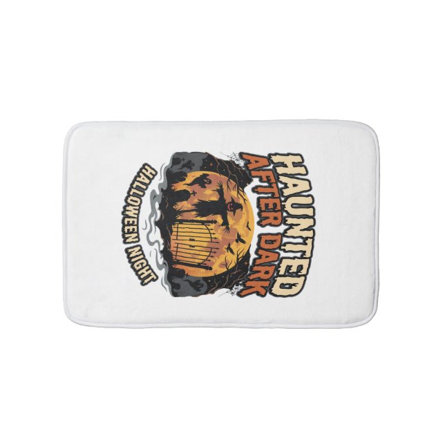 Halloween Haunted After Dark Bath Mat (Front)