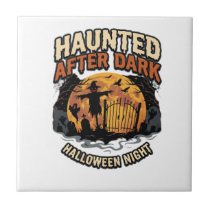 Halloween Haunted After Dark Tile