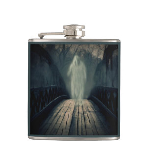 Halloween - Haunted Bridge 2 Hip Flask