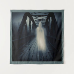 Halloween - Haunted Bridge 3 Tapestry