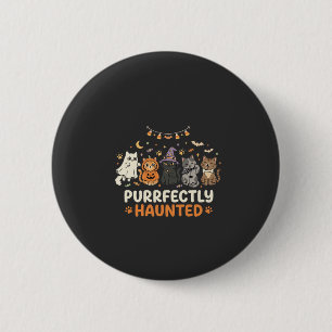Halloween Haunted Cat Crew 6 Cm Round Badge