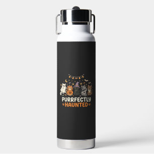 Halloween Haunted Cat Crew Water Bottle