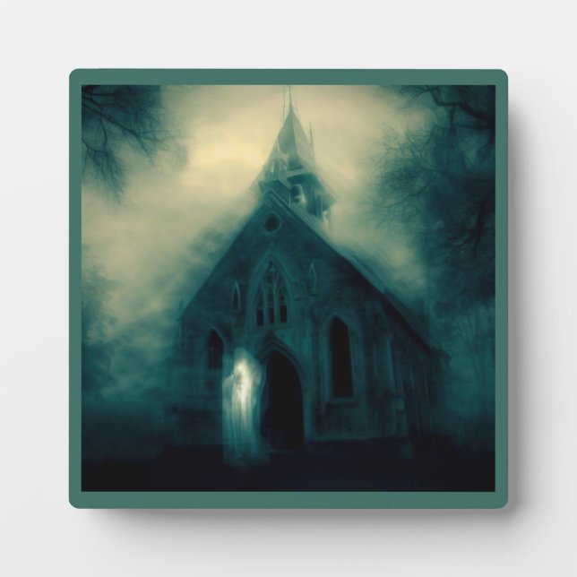 Halloween - Haunted Church 4 Plaque (Front)