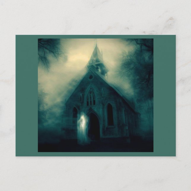 Halloween - Haunted Church 4 Postcard (Front)
