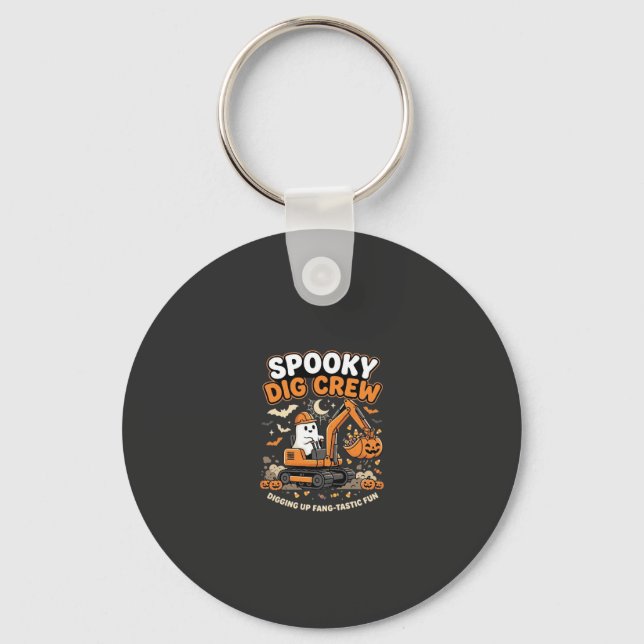 Halloween Haunted Dig Crew Key Ring (Front)