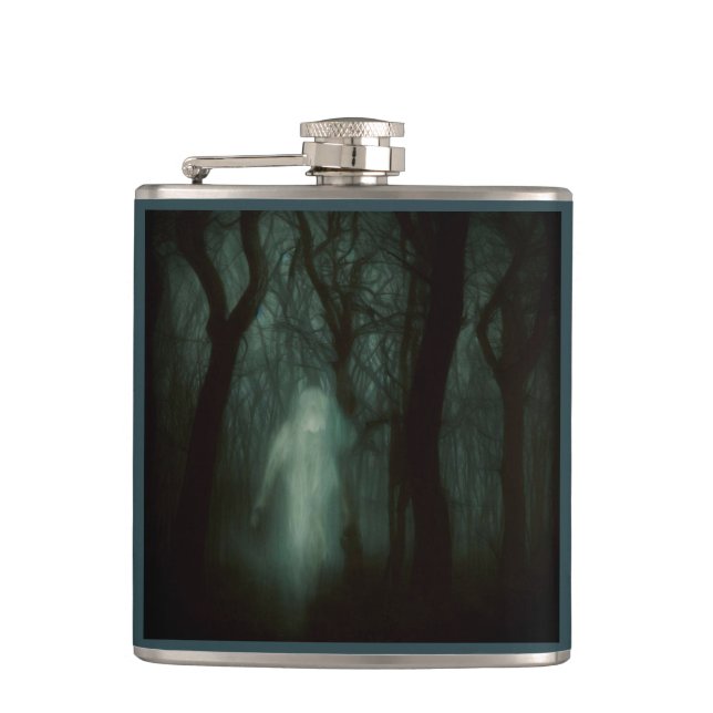 Halloween - Haunted Forest 1 Hip Flask (Front)