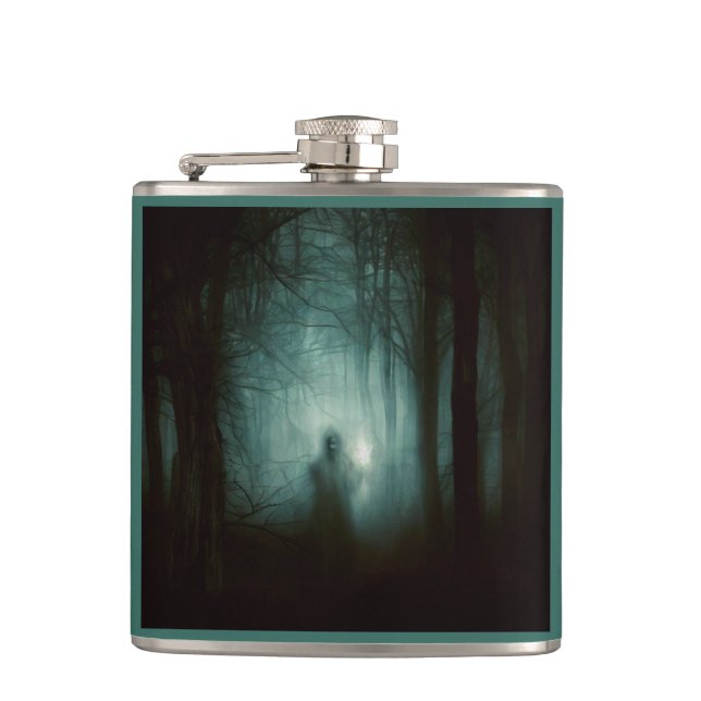 Halloween - Haunted Forest 2 Hip Flask (Front)