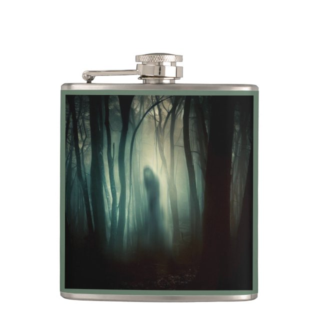 Halloween - Haunted Forest 4 Hip Flask (Front)