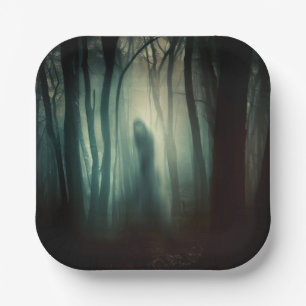 Halloween - Haunted Forest 4 Paper Plate