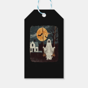 Halloween Haunted Ghost Swing Gift Tags