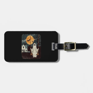 Halloween Haunted Ghost Swing Luggage Tag