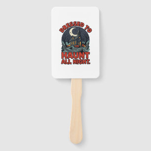 Halloween Haunted Graveyard Costume Night Hand Fan