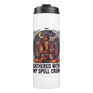 Halloween Haunted Harvest Gathering Thermal Tumbler