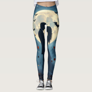 Halloween Haunted Hearts no 2 Leggings