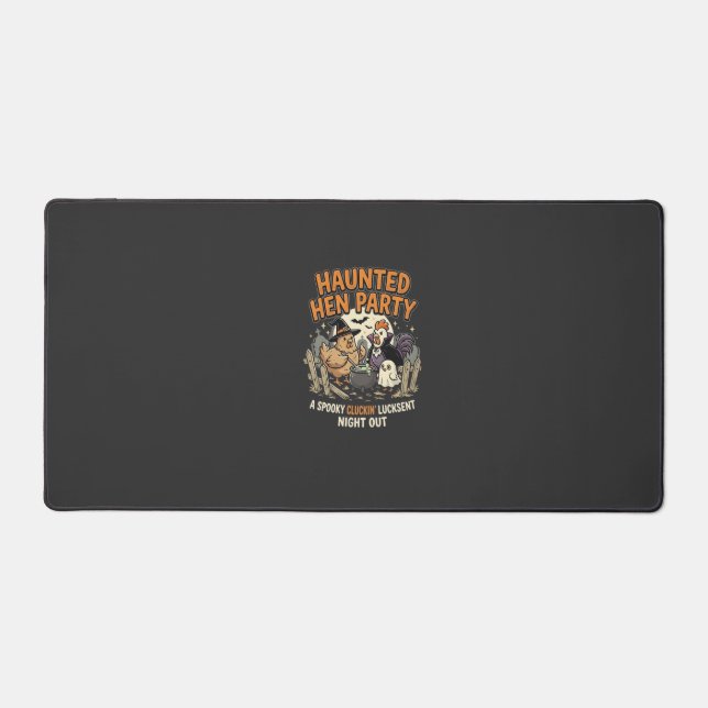 Halloween Haunted Hen Party Desk Mat (Front)