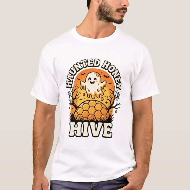 Halloween Haunted Honey Spirits T-Shirt (Front)