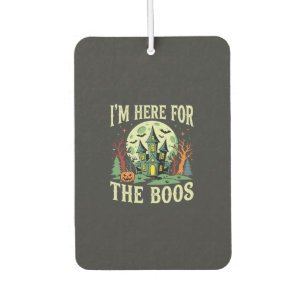 Halloween Haunted House and Pumpkin Boos Car Air Freshener
