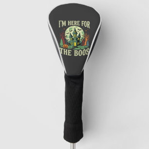 Halloween Haunted House and Pumpkin Boos Golf Head Cover
