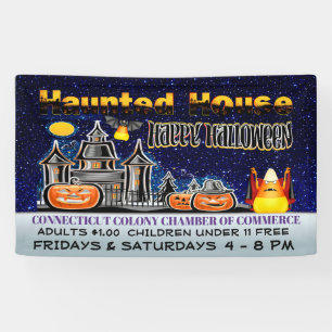 Halloween Haunted House Banner