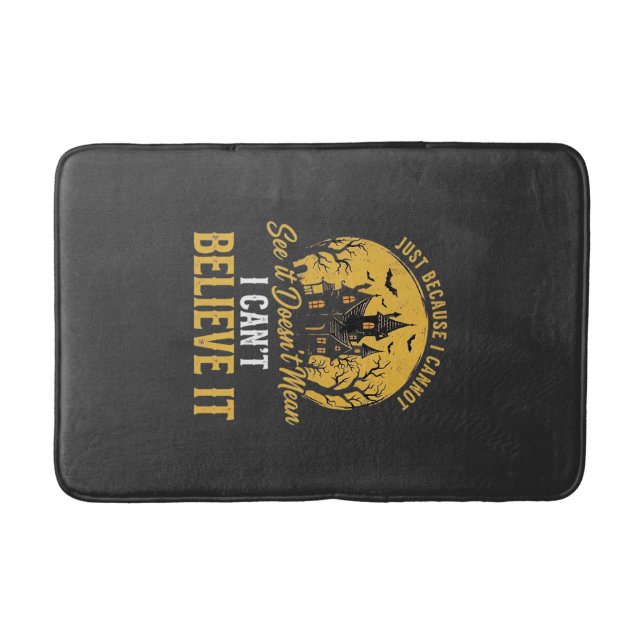 Halloween Haunted House Believe It Design_1 Bath Mat (Front)