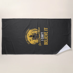 Halloween Haunted House Believe It Design_1 Beach Towel