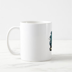 Halloween Haunted House Clock Tower Bats Ghost_1 Coffee Mug