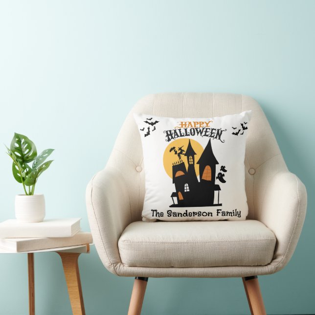 Halloween Haunted House Cushion (Chair)