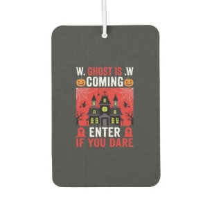 Halloween Haunted House Enter If You Dare Car Air Freshener