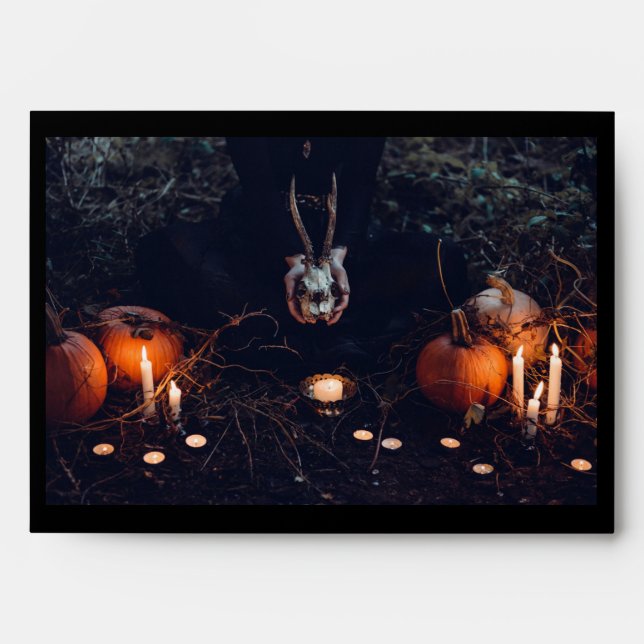 Halloween Haunted House Envelope (Front)