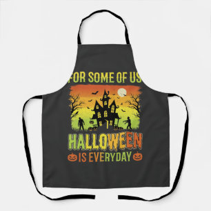 Halloween Haunted House For Some of Us Apron