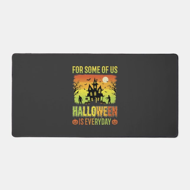 Halloween Haunted House For Some of Us Desk Mat (Front)
