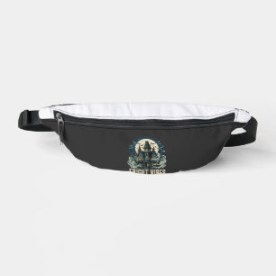 Halloween Haunted House Fright Vibes Design Bum Bags