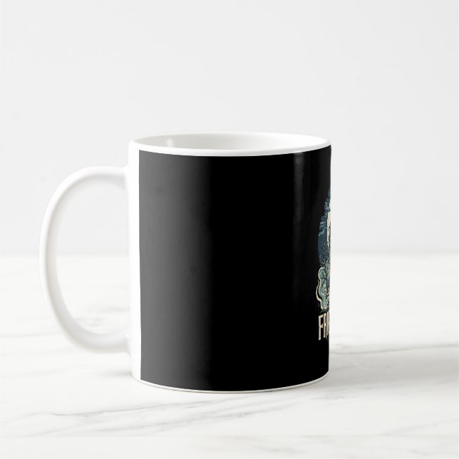 Halloween Haunted House Fright Vibes Design Coffee Mug (Left)