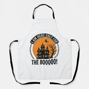 Halloween Haunted House Funny Boo Vintage_1 Apron