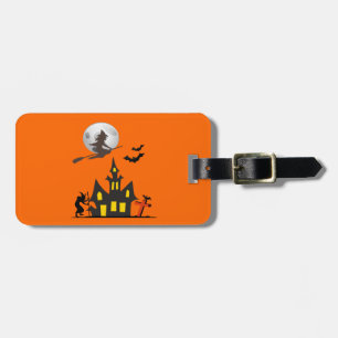 Halloween Haunted House Luggage Tag