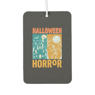 Halloween Haunted House Moon Skeleton Design_1 Car Air Freshener
