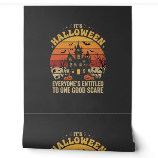 Halloween Haunted House One Good Scare Design_1 Wallpaper