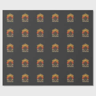 Halloween Haunted House One Good Scare Design_1 Wrapping Paper