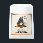 Halloween Haunted House Party Favour Bags<br><div class="desc">A spooky haunted house, ghosts and jack o' lanterns and the words "Hope you had a Wicked Good Time" (or any words you choose) these Halloween theme party favour or treat bags are fun for Halloween costume party favours, kid's Halloween birthday party favours, or to give out Halloween trick or...</div>
